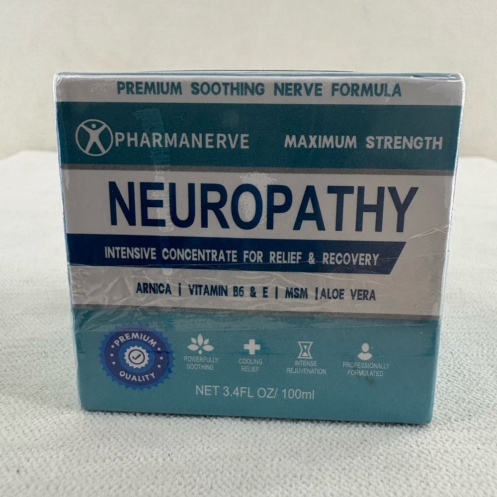 Neuropathy Intensive Concentrate Cream for relief and recovery. 3.4fl oz